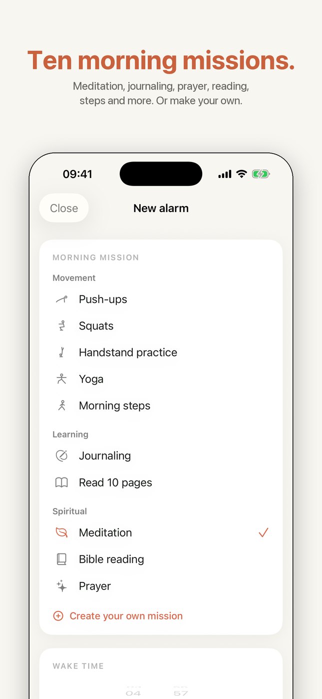 Ten morning missions
