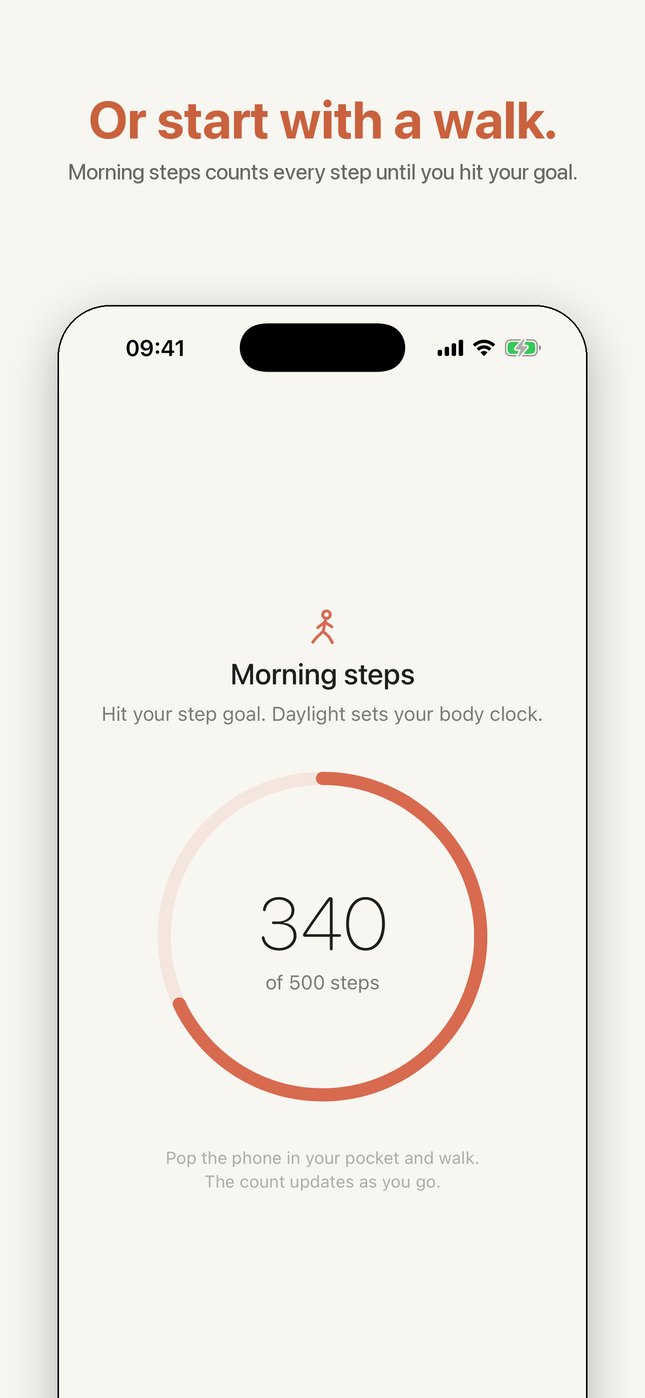 Or start with a walk